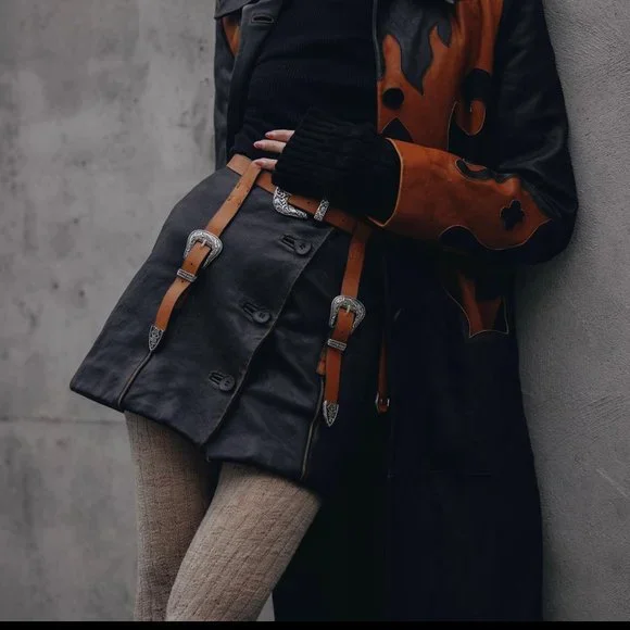 Acne Studios Leather Runway Skirt SS22 - Picture 10 of 10